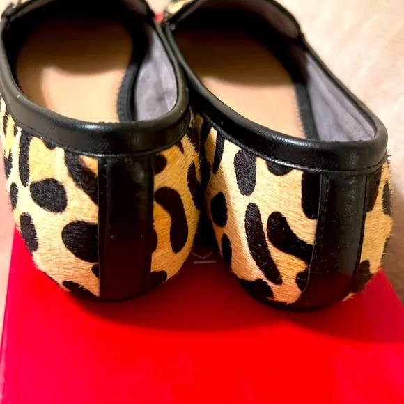 Kelly & Katie Jordi horsehair Leopard print Flats - Picture 3 of 7